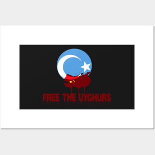 FREE THE UYGHURS SHIRT. Posters and Art